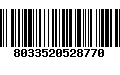 Código de Barras 8033520528770