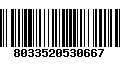 Código de Barras 8033520530667
