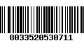 Código de Barras 8033520530711