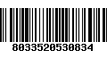Código de Barras 8033520530834