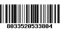 Código de Barras 8033520533804