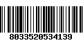 Código de Barras 8033520534139