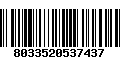 Código de Barras 8033520537437