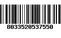 Código de Barras 8033520537550