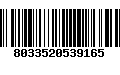 Código de Barras 8033520539165