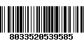Código de Barras 8033520539585
