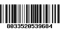 Código de Barras 8033520539684