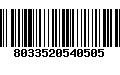 Código de Barras 8033520540505