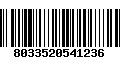 Código de Barras 8033520541236