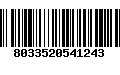 Código de Barras 8033520541243
