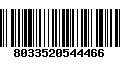Código de Barras 8033520544466