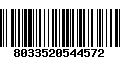 Código de Barras 8033520544572