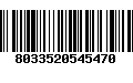 Código de Barras 8033520545470