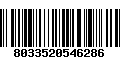 Código de Barras 8033520546286