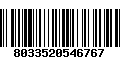Código de Barras 8033520546767