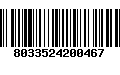 Código de Barras 8033524200467