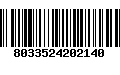 Código de Barras 8033524202140