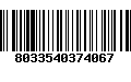 Código de Barras 8033540374067