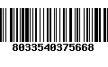 Código de Barras 8033540375668