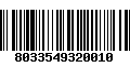 Código de Barras 8033549320010