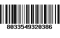 Código de Barras 8033549320386