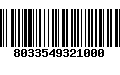 Código de Barras 8033549321000