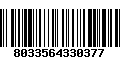 Código de Barras 8033564330377