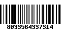 Código de Barras 8033564337314