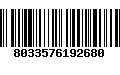 Código de Barras 8033576192680