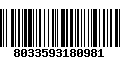 Código de Barras 8033593180981