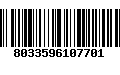 Código de Barras 8033596107701