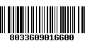 Código de Barras 8033609016600