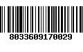 Código de Barras 8033609170029