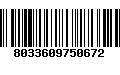 Código de Barras 8033609750672