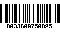 Código de Barras 8033609750825