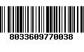 Código de Barras 8033609770038