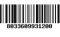 Código de Barras 8033609931200