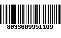 Código de Barras 8033609951109