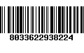 Código de Barras 8033622938224