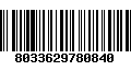 Código de Barras 8033629780840