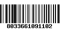 Código de Barras 8033661091102