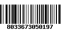 Código de Barras 8033673050197