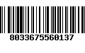 Código de Barras 8033675560137