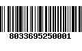 Código de Barras 8033695250001