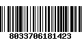 Código de Barras 8033706181423