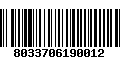 Código de Barras 8033706190012