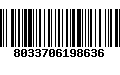 Código de Barras 8033706198636