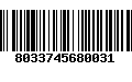 Código de Barras 8033745680031