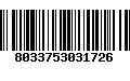 Código de Barras 8033753031726