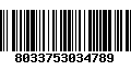 Código de Barras 8033753034789